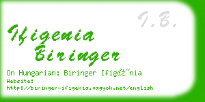 ifigenia biringer business card